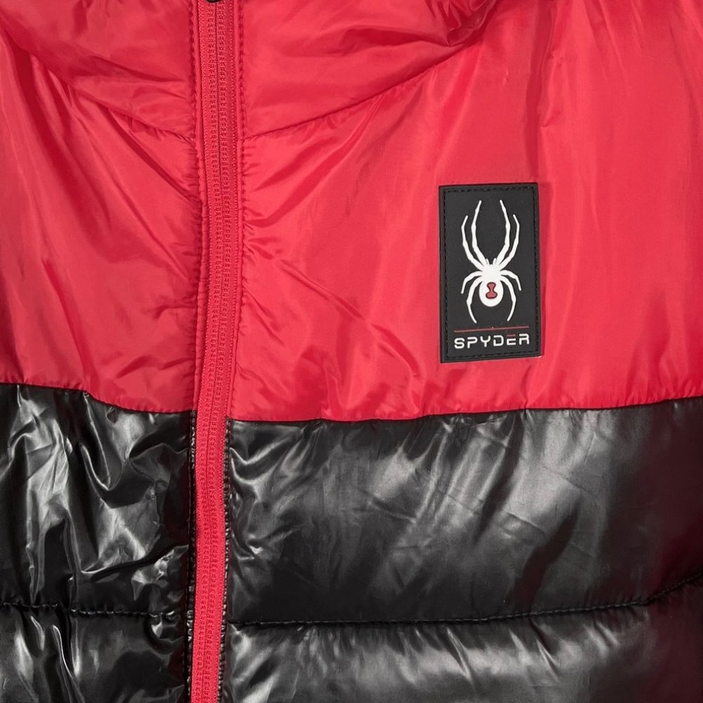 Spyder Circuit Puffer Color Block Jacket Size Med… - image 3